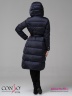 Приталенное двубортное пальто Conso WL 180502 - indigo – чернильный ​длиной ниже колена. Фото 6