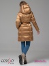 Популярная модель! Стильное пальто Conso WM 180538 - gold – золотой прямого силуэта длиной выше колен. Фото 5