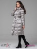 Приталенное двубортное пальто Conso WL 180502 - foil – серый ​длиной ниже колена. Фото 3