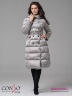 Приталенное двубортное пальто Conso WL 180502 - foil – серый ​длиной ниже колена. Фото 2