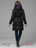 Популярная модель! Стильное пальто Conso WM 180538 - nero – черный прямого силуэта длиной выше колен. Фото 4