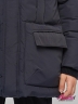 Пуховик детский KIWILAND M3103 Темно-синий карман с клапаном  и манжеты в рукавах