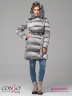 Популярная модель! Стильное пальто Conso WM 180538 - metal grey – мокрый асфальт прямого силуэта длиной выше колен. Фото 3
