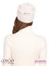 Однотонная двухслойная шапка Conso KH180314 - ivory – молочный – для элегантного образа и безусловного комфорта. Фото 3