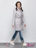 Модное женское пальто на весну и лето CONSO SM 190104 silver lilac – серебристый приталенного силуэта длиной выше колен. Купите недорого в официальном интернет-магазине Alisetta.ru. Фото 3