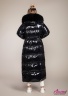  Длинное пуховое пальто NAUMI 749 Q Black - Черный с капюшоном