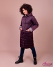 Демисезонное пальто Jane Sarta 112 - баклажан