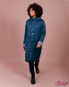 Пальто женское средней длинны Jane Sarta 112 - синий на кнопках