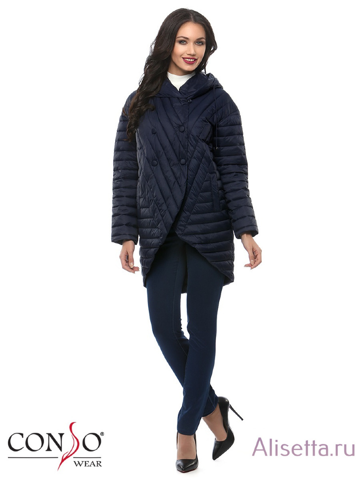 Куртка женская CONSO SS170126 - navy - тёмно-синий