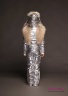 Комбинезон пуховой детский PRINCESS NAUMI 18 W 284 02 23 Silver – Серебряный, для девочки, стеганый. Линия талии оформлена поясом с эластичной тесьмой и шнурком. Вид сзади