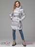 Популярная модель! Стильное пальто Conso WM 180538 - light silver – серебристый прямого силуэта длиной выше колен. Фото 1
