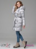 Популярная модель! Стильное пальто Conso WM 180538 - light silver – серебристый прямого силуэта длиной выше колен. Фото 2