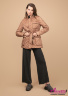 Ультралегкая и комфортная куртка с поясом NAUMI 1729 Camel - песочный