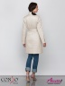 Модное женское пальто на весну и лето CONSO SM 190105 beige – бежевый расклешенное пальто длиной выше колен. Купите недорого в официальном интернет-магазине Alisetta.ru. Фото 4