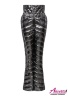 Горнолыжные брюки с завышенной талией, на резинке, на натуральном пуху NAUM 851 Z Mirror-Steel - Сталь