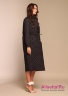 Купить двубортное стеганное пальто NAUMI 027NS180002 BLACK - черный​​ приталенного силуэта, с длинными зауженными рукавами, слегка спущенной линией плеча. Фото 2