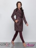 Модное женское пальто на весну и лето CONSO SM 190105 marsala – винный расклешенное пальто длиной выше колен. Купите недорого в официальном интернет-магазине Alisetta.ru. Фото 6