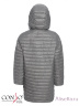 Удлиненная куртка CONSO SS170126 - metal grey - серый​ с закругленным подолом – для прохладной погоды. Изделие свободного силуэта, с регулируемым капюшоном застегивается на два ряда фирменных кнопок. Фото 7