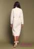 Купить ​двубортное стеганное пальто NAUMI 027NS180002 IVORY - молочный​ приталенного силуэта, с длинными зауженными рукавами, слегка спущенной линией плеча. Фото 3