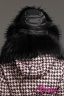 Шапка-ушанка с натуральным пухом и мехом енота NAUMI WF16 A13 02 black