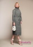 Купите ​двубортное стеганное пальто NAUMI 027NS180002 KHAKI - хаки приталенного силуэта, с длинными зауженными рукавами, слегка спущенной линией плеча. Фото 1