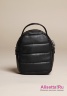 Сумочка- рюкзачок небольшой удобной формы NAUMI NSS 18 801 BLACK - черный​ в форме рюкзачка. Фото 3