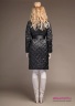 Пальто пуховое NAUMI 18 W 774 01 33 Black – Черный женское зимнее, облегающего силуэта, длиной до колена. Пояс съемный на шлевках. Рукав втачной, с окатом пагода. Вид сзади