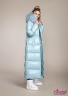 Пуховик-одеяло макси длинный брендовый NAUMI 749 Q Aqua - Голубой