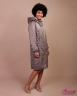 Женское прямое пальто-парка марки Джейн Сарта модель 081 капучино