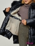 утеплённая куртка - Пуховик детский для девочки на зиму с подкладкой из флиса KIWILAND DC2086 Черный