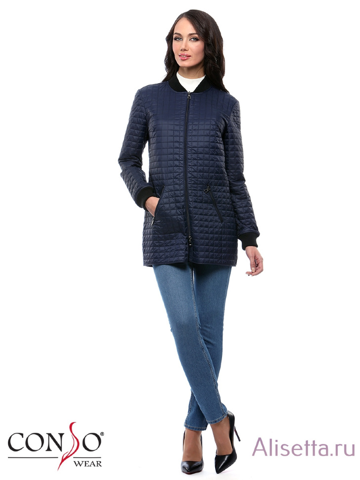 Куртка женская CONSO SS170129 - navy - тёмно-синий