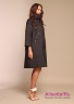 Купить облегченное свободное пальто NAUMI 028NS180001 BLACK - черный​ средней длины, с укороченными рукавами длиной 7/8. Фото 2