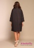 Купить облегченное свободное пальто NAUMI 028NS180001 BLACK - черный​ средней длины, с укороченными рукавами длиной 7/8. Фото 3