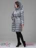 Зимнее пальто Conso WMF 180505 - metal grey – мокрый асфальт прямого силуэта средней длины. Фото 4