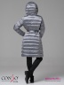 Зимнее пальто Conso WMF 180505 - metal grey – мокрый асфальт прямого силуэта средней длины. Фото 6