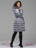 Зимнее пальто Conso WMF 180505 - metal grey – мокрый асфальт прямого силуэта средней длины. Фото 5