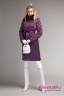 Элегантное пальто на гусином пуху приталенного силуэта НАОМИ 18 W 774 01 13 Tulip – Фиолетовый