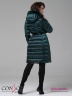 Зимнее пальто Conso WMF 180505 - taiga – ультрамарин зеленый​ прямого силуэта средней длины. Фото 6