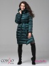Зимнее пальто Conso WMF 180505 - taiga – ультрамарин зеленый​ прямого силуэта средней длины. Фото 1