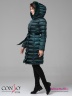 Зимнее пальто Conso WMF 180505 - taiga – ультрамарин зеленый​ прямого силуэта средней длины. Фото 5