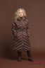 Элегантное и одновременно милое детское пальто PRINCESS NAUMI PN17 211 00 BROWN - коричневый подарит много тепла вашему малышу. Фото 1