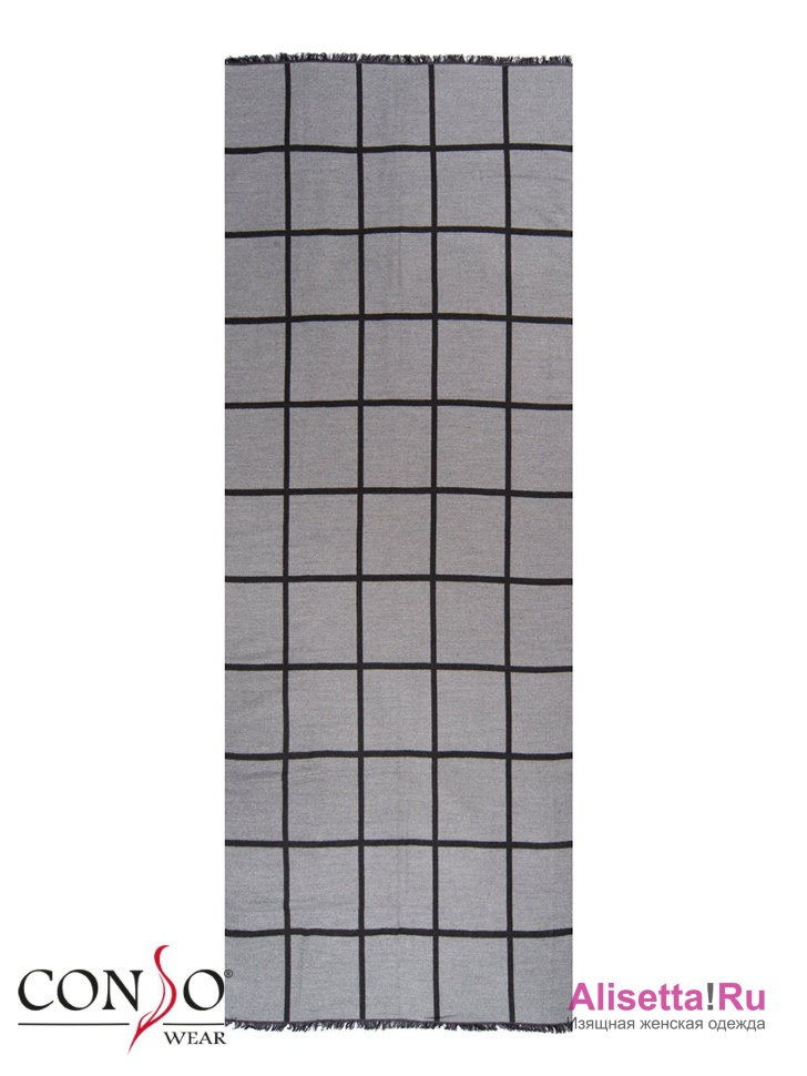 Шарф женский Conso KS180302 - charcoal/grey – антрацит/серый