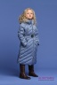Элегантное и одновременно милое детское пальто PRINCESS NAUMI PN17 211 00 Sky Blue - голубой подарит много тепла вашему малышу. Фото 2