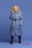 Элегантное и одновременно милое детское пальто PRINCESS NAUMI PN17 211 00 Sky Blue - голубой подарит много тепла вашему малышу. Фото 1