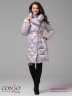 Стильное пальто Conso WL 180506 - silver lilac – жемчужный прямого силуэта длиной выше колена. Фото 1