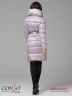 Стильное пальто Conso WL 180506 - silver lilac – жемчужный прямого силуэта длиной выше колена. Фото 4