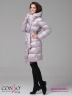Стильное пальто Conso WL 180506 - silver lilac – жемчужный прямого силуэта длиной выше колена. Фото 3