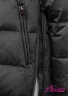 Пуховик со спущенной фигурной проймой НАОМИ 113 M Black - Черный