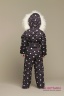 Элегантное и одновременно милое детское пальто PRINCESS NAUMI PN17 254 02 KOKO BLACK - черно-белый подарит много тепла вашему малышу. Фото 3