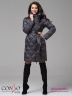 Стильное пальто Conso WL 180506 - charcoal – антрацит​ прямого силуэта длиной выше колена. Фото 1